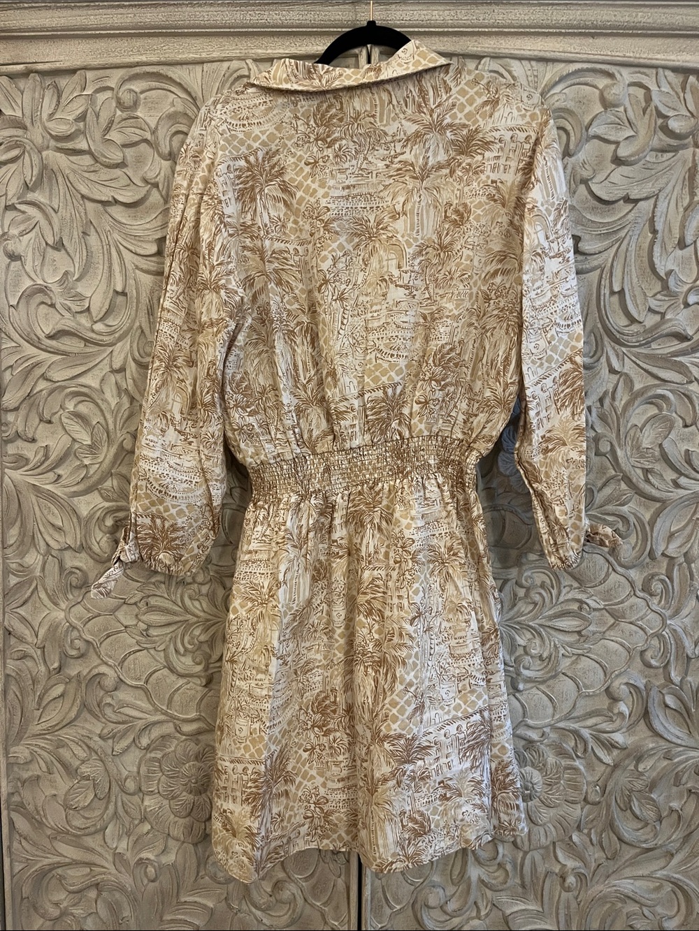 Lilly Pulitzer Abralynn Linen Shirtdress in Sand Bar Palm Beach Paradise - Picture 7 of 7